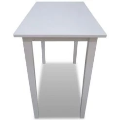 ASUPERMALL Table De Bar En Bois Blanc -Table haute et bar Soldes 21369692 5