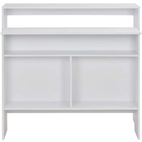 ASUPERMALL Table De Bar Avec 2 Dessus De Table Blanc 130 X 40 X 120 Cm 6 ASUPERMALL Table De Bar Avec 2 Dessus De Table Blanc 130 X 40 X 120 Cm â Image 4