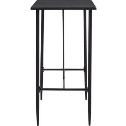 ASUPERMALL Table De Bar Noir 120x60x110 Cm MDF -Table haute et bar Soldes 21371689 3