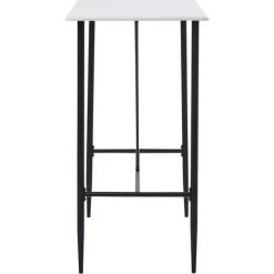 ASUPERMALL Table De Bar Blanc 120 X 60 X 110 Cm MDF 11 ASUPERMALL Table De Bar Blanc 120 X 60 X 110 Cm MDF -Table haute et bar Soldes 21371705 5