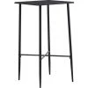 ASUPERMALL Table De Bar Noir 60x60x111 Cm MDF -Table haute et bar Soldes 21371752 1