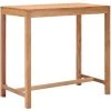 ASUPERMALL Table De Bar De Jardin 110x60x105 Cm Bois De Teck Solide
