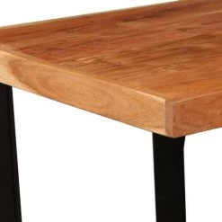 ASUPERMALL Table De Bar Bois Massif D'acacia 60x60x107 Cm -Table haute et bar Soldes 23185924 2