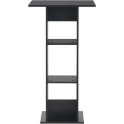 Topdeal Table De Bar Noir 60x60x110 Cm -Table haute et bar Soldes 23203000 3
