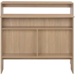 Topdeal Table De Bar Avec 2 Dessus De Table Chêne 130 X 40 X 120 Cm -Table haute et bar Soldes 23203163 5