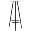 Topdeal Table De Bar Blanc 60 X 107,5 Cm MDF -Table haute et bar Soldes 23208204 1