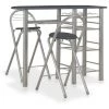 Topdeal Ensemble De Bar Avec étagères 3 Pcs Bois Et Acier Noir 2 Topdeal Ensemble De Bar Avec étagères 3 Pcs Bois Et Acier Noir -Table haute et bar Soldes 23214786 1