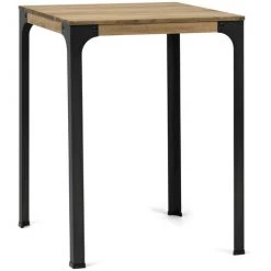 BOX FURNITURE Table Mange Debout Bristol – Style Industriel Vintage 39X110x108h Cm - Noir 7 BOX FURNITURE Table Mange Debout Bristol – Style Industriel Vintage 39X110x108h Cm - Noir -Table haute et bar Soldes 23784652 2