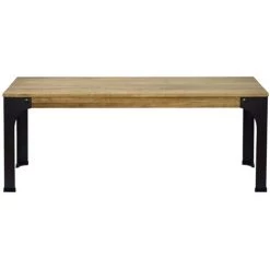 BOX FURNITURE Banc Banquette Bristol – Style Industriel Vintage 39x110x46 Cm - Noir 7 BOX FURNITURE Banc Banquette Bristol – Style Industriel Vintage 39x110x46 Cm - Noir -Table haute et bar Soldes 23784655 2