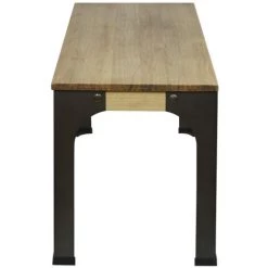 BOX FURNITURE Banc Banquette Bristol – Style Industriel Vintage 39x110x46 Cm - Noir 8 BOX FURNITURE Banc Banquette Bristol – Style Industriel Vintage 39x110x46 Cm - Noir -Table haute et bar Soldes 23784655 3