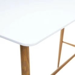 Table Haute Blanche Roka Atmosphera - Blanc - Naturel Et Blanc -Table haute et bar Soldes 24302892 3