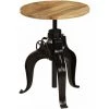 ASUPERMALL Table De Bar Bois De Manguier Massif 60 X (76-110) Cm -Table haute et bar Soldes 24392229 1