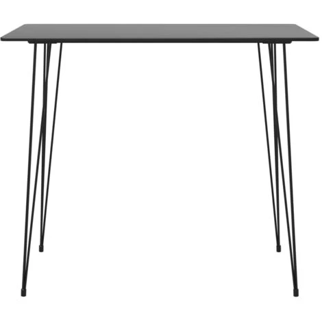 ASUPERMALL Table De Bar Noir 120x60x96 Cm 4 ASUPERMALL Table De Bar Noir 120x60x96 Cm – Image 2