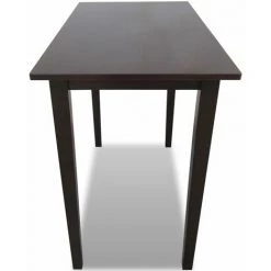 YOUTHUP Table De Bar En Bois Marron - Brun -Table haute et bar Soldes 24522730 3