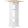 YOUTHUP Table De Bar Blanc 60x60x110 Cm - Blanc