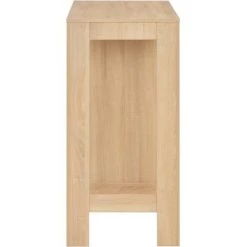 YOUTHUP Table De Bar Avec étagère Chêne 110x50x103 Cm - Brun -Table haute et bar Soldes 24527139 4
