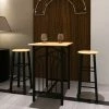 HOMMOO Lot D'une Table Haute De Bar Avec 2 Tabourets ''phoenix'' HDV08025 -Table haute et bar Soldes 25008782 1