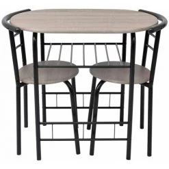 Hommoo Ensemble De Meuble Pour Salle A Manger MDF HDV09584 -Table haute et bar Soldes 25063577 3