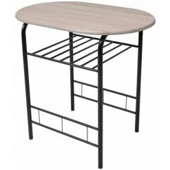 Hommoo Ensemble De Meuble Pour Salle A Manger MDF HDV09584 -Table haute et bar Soldes 25063577 4