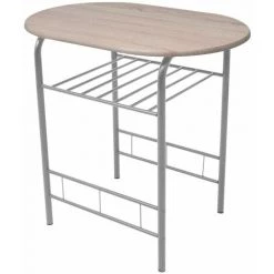 Hommoo Ensemble De Meuble Pour Salle A Manger MDF HDV09585 -Table haute et bar Soldes 25063586 4
