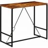 Hommoo Table De Bar Bois Recycle Solide 120 X 60 X 106 Cm HDV12223