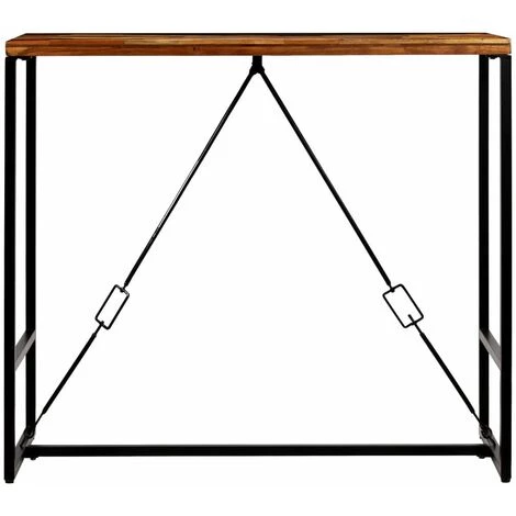 Hommoo Table De Bar Bois Recycle Solide 120 X 60 X 106 Cm HDV12223 5 Hommoo Table De Bar Bois Recycle Solide 120 X 60 X 106 Cm HDV12223 – Image 3