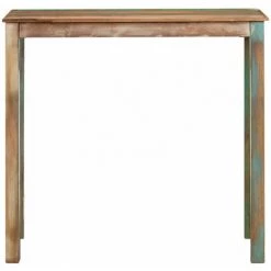 Hommoo Ensemble De Bar 5 Pcs Bois De Recuperation Et Cuir Veritable HDV21083 9 Hommoo Ensemble De Bar 5 Pcs Bois De Recuperation Et Cuir Veritable HDV21083 -Table haute et bar Soldes 25084698 3