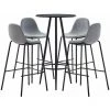 Hommoo Ensemble De Bar 5 Pcs Tissu Gris Clair HDV21905 1 Hommoo Ensemble De Bar 5 Pcs Tissu Gris Clair HDV21905 -Table haute et bar Soldes 25086583 1