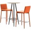 Hommoo Ensemble De Bar 3 Pcs Similicuir Orange HDV21989 1 Hommoo Ensemble De Bar 3 Pcs Similicuir Orange HDV21989 -Table haute et bar Soldes 25087076 1