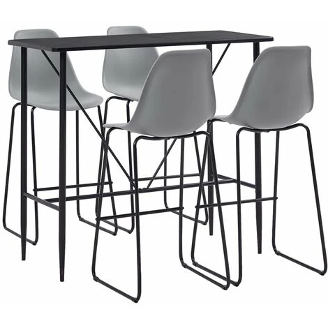 Hommoo Ensemble De Bar 5 Pcs Plastique Gris HDV22008 3 Hommoo Ensemble De Bar 5 Pcs Plastique Gris HDV22008