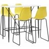 Hommoo Ensemble De Bar 5 Pcs Plastique Jaune HDV22034