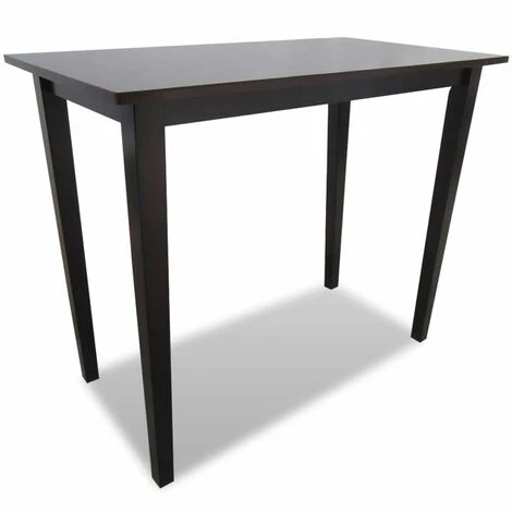 Hommoo Table De Bar En Bois Marron HDV08930 3 Hommoo Table De Bar En Bois Marron HDV08930