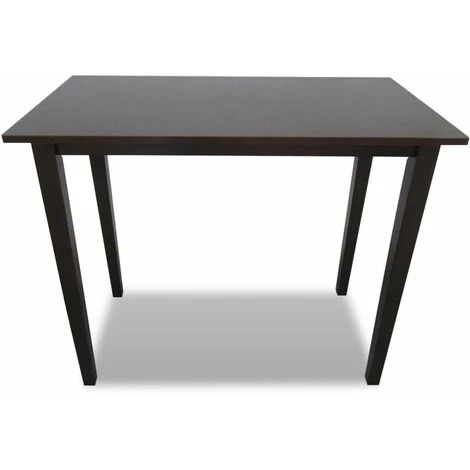 Hommoo Table De Bar En Bois Marron HDV08930 4 Hommoo Table De Bar En Bois Marron HDV08930 – Image 2