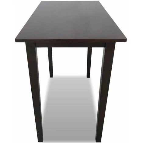 Hommoo Table De Bar En Bois Marron HDV08930 5 Hommoo Table De Bar En Bois Marron HDV08930 – Image 3