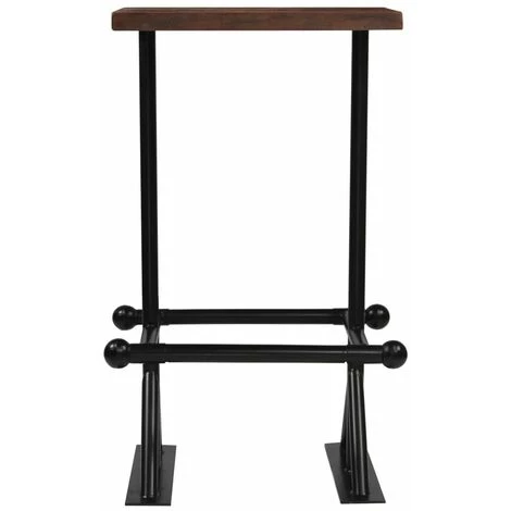Hommoo Table De Bar Bois De Recuperation Massif Marron 60x60x107 Cm HDV11371 5 Hommoo Table De Bar Bois De Recuperation Massif Marron 60x60x107 Cm HDV11371 – Image 3