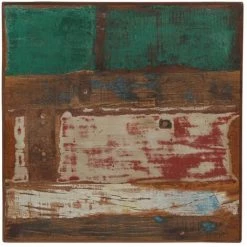 Hommoo Table De Bar Bois Recuperation Massif Multicolore 60x60x107 Cm HDV11375 -Table haute et bar Soldes 25322013 3