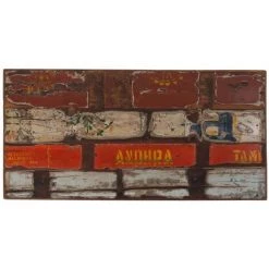 Hommoo Table De Bar Bois Massif Recycle Multicolore 120 X 60 X 107 Cm HDV11376 -Table haute et bar Soldes 25322018 3