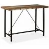Hommoo Table De Bar Bois Massif De Recuperation 150 X 70 X 107 Cm HDV11430 -Table haute et bar Soldes 25322049 1