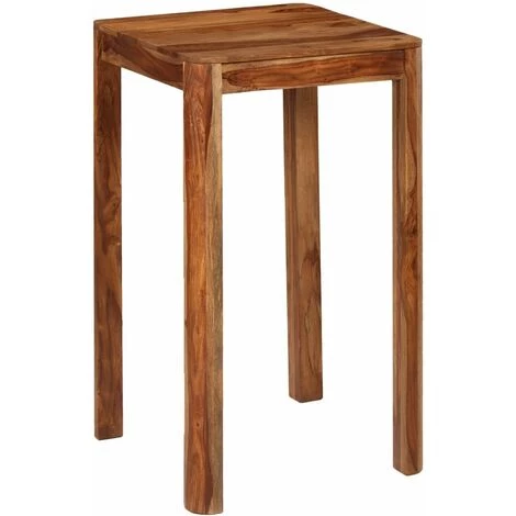 Hommoo Table De Bar Bois De Sesham Massif 60 X 60 X 107 Cm HDV12192 3 Hommoo Table De Bar Bois De Sesham Massif 60 X 60 X 107 Cm HDV12192