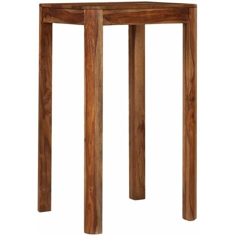 Hommoo Table De Bar Bois De Sesham Massif 60 X 60 X 107 Cm HDV12192 5 Hommoo Table De Bar Bois De Sesham Massif 60 X 60 X 107 Cm HDV12192 – Image 3