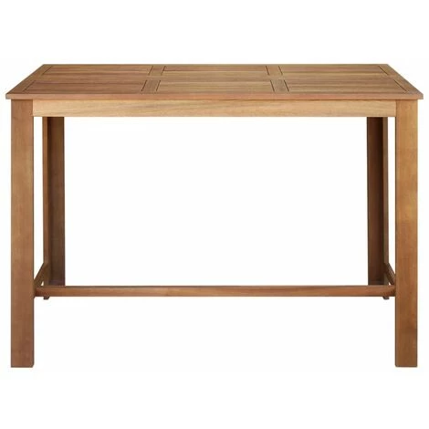 Hommoo Table De Bar Bois D'acacia Solide 150 X 70 X 105 Cm HDV12590 4 Hommoo Table De Bar Bois D'acacia Solide 150 X 70 X 105 Cm HDV12590 – Image 2