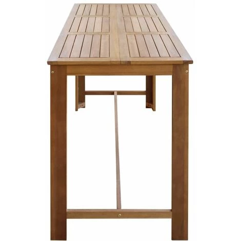 Hommoo Table De Bar Bois D'acacia Solide 150 X 70 X 105 Cm HDV12590 5 Hommoo Table De Bar Bois D'acacia Solide 150 X 70 X 105 Cm HDV12590 – Image 3