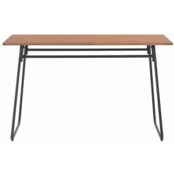 Hommoo Table A Diner Marron 120x60x73 Cm Contreplaque Solide Et Acier HDV22236 8 Hommoo Table A Diner Marron 120x60x73 Cm Contreplaque Solide Et Acier HDV22236 -Table haute et bar Soldes 25323160 2