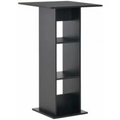 Hommoo Table De Bar Noir 60x60x110 Cm HDV22357