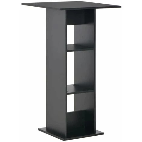 Hommoo Table De Bar Noir 60x60x110 Cm HDV22357 3 Hommoo Table De Bar Noir 60x60x110 Cm HDV22357