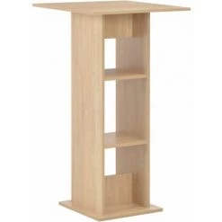 Hommoo Table De Bar Chene 60x60x110 Cm HDV22358