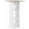 Hommoo Table De Bar Blanc 60x60x110 Cm HDV22359 2 Hommoo Table De Bar Blanc 60x60x110 Cm HDV22359 -Table haute et bar Soldes 25323215 1