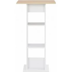 Hommoo Table De Bar Blanc 60x60x110 Cm HDV22360 -Table haute et bar Soldes 25323232 3