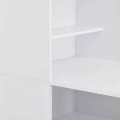 Hommoo Table De Bar Avec Armoire Blanc 115 X 59 X 200 Cm HDV22378 8 Hommoo Table De Bar Avec Armoire Blanc 115 X 59 X 200 Cm HDV22378 -Table haute et bar Soldes 25323473 2