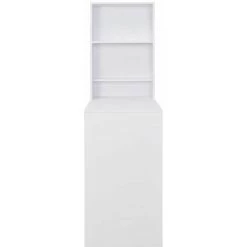 Hommoo Table De Bar Avec Armoire Blanc 115 X 59 X 200 Cm HDV22378 10 Hommoo Table De Bar Avec Armoire Blanc 115 X 59 X 200 Cm HDV22378 -Table haute et bar Soldes 25323473 4
